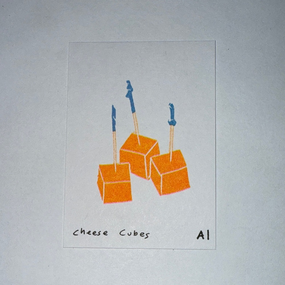 Ana Inciardi Mini Print, Cheese Cubes